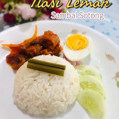 Resipi Nasi Lemak Sambal Sotong Oleh Nab S Kitchen Diary Cookpad