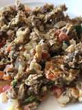 Machaca a la sonorense con verdura y claras de huevo