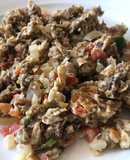 Machaca a la sonorense con verdura y claras de huevo