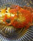 Chile relleno con pollo