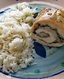 Pollo relleno de espinacas y manzana verde y miel 🥬🍏🐝🤤