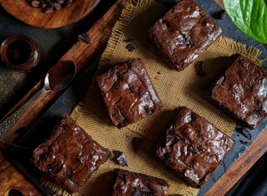 A picture of Fudgy Chocolate Brownies.