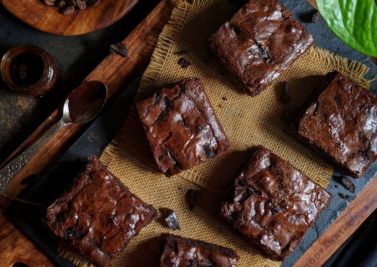 Recipe of Quick Fudgy Chocolate Brownies