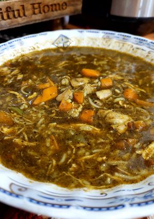عکسی از دستور سوپ مرغ و سبزیجات