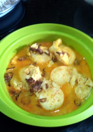 Foto resep Telur itik kuah santan