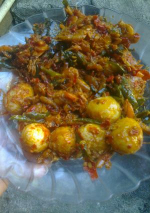 Foto resep Sambel udang telur puyuh