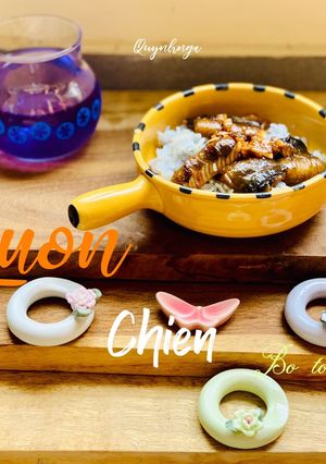 Hình của món Lươn chiên bơ tỏi.