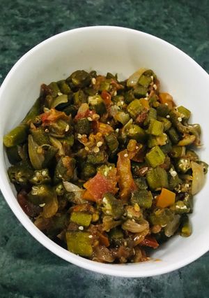 A picture of Masala Bhindi.