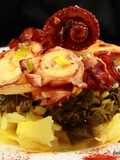 Pulpo, patatas y grelos