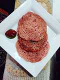 Beetroot mini uttapam