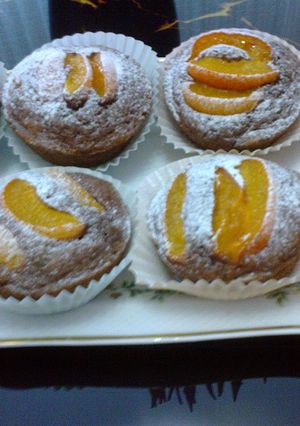 Barackos muffin recept fotója