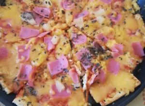 Una foto de Pizza de microondas