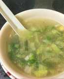 Chicken coriander sweetcorn soup