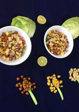 A picture of Mixed Chana Chaat.