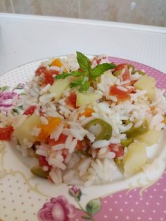 صورة لوصفة سلطة الارز 🥗