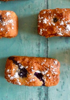 A picture of Blueberry Banana Bread.