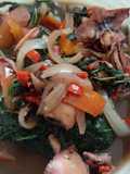 Ricecooker cumi tumis kangkung