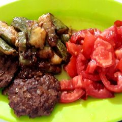 A picture of Zucchini with Ground Beef.
