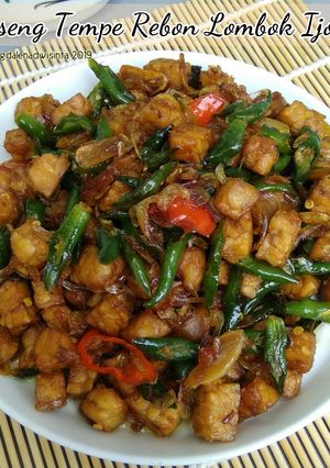 Foto resep Oseng Tempe Rebon Lombok Ijo