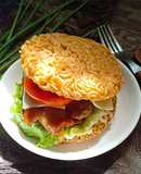 Burger mì gói gà sốt teriyaki