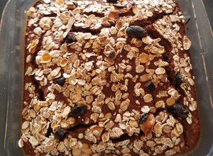 Una foto de Brownie de plátano
