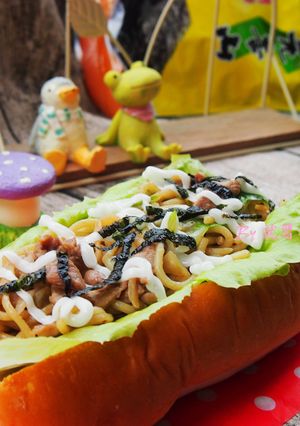 炒麵麵包【元本山幸福廚房】 的食譜成品照片