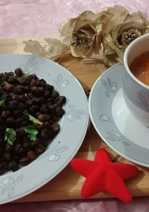 A picture of Roasted Masala Chana.