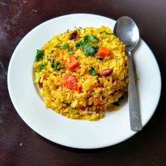 A picture of Vegetable Masala Poha.