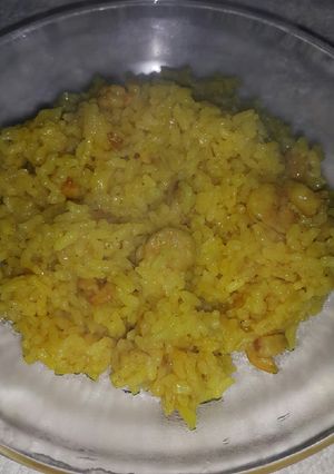 صورة لوصفة ارز بالجمبري