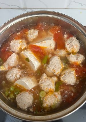Foto resep Bakso ayam tahu tomat- homemade MPASI friendly