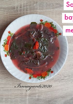 Foto resep Sayur bayam merah