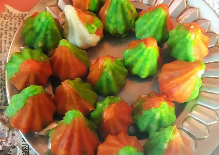 Tri colour mawa modak