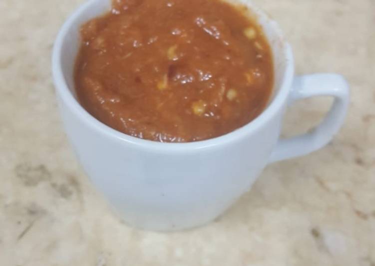 Recipe of Perfect Momos spicy dip (Chutney)