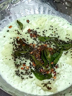 A picture of Coconut chutney for dosa.