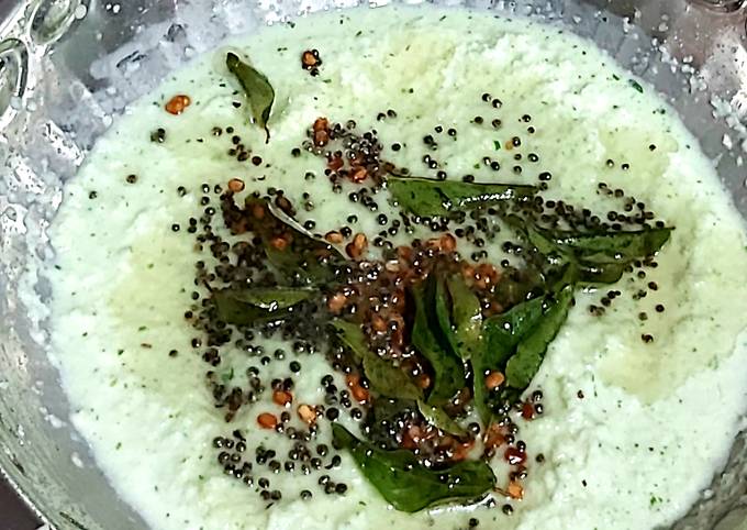 Simple Way to Make Mario Batali Coconut chutney for dosa