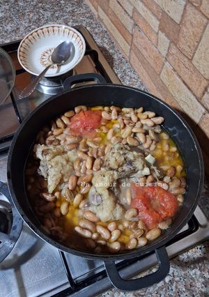 Une photo de Tajine d'agneau haricots mochetés 🍴
