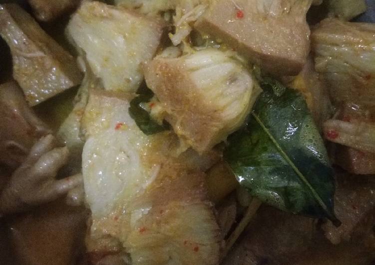 Resep Kuah santan sayur nangka &amp; ceker, Sempurna