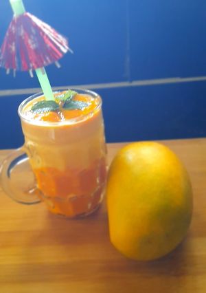 A picture of Mango Dalgona Lassi.