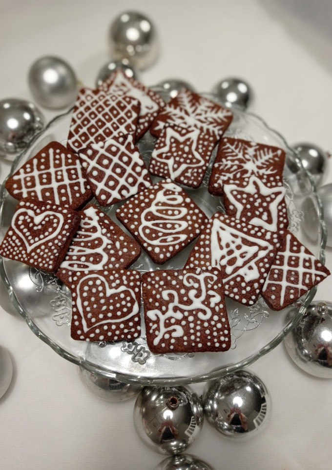 Una foto de Galletitas chocolinas navideñas