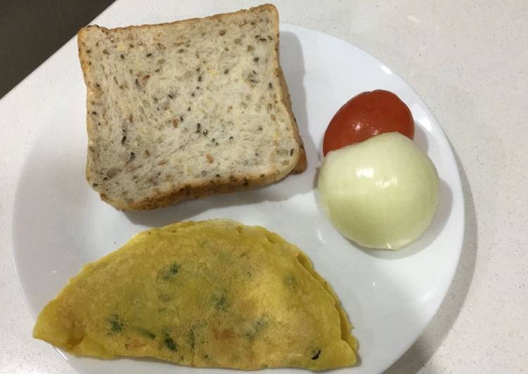 Recipe of Quick Veg omlet