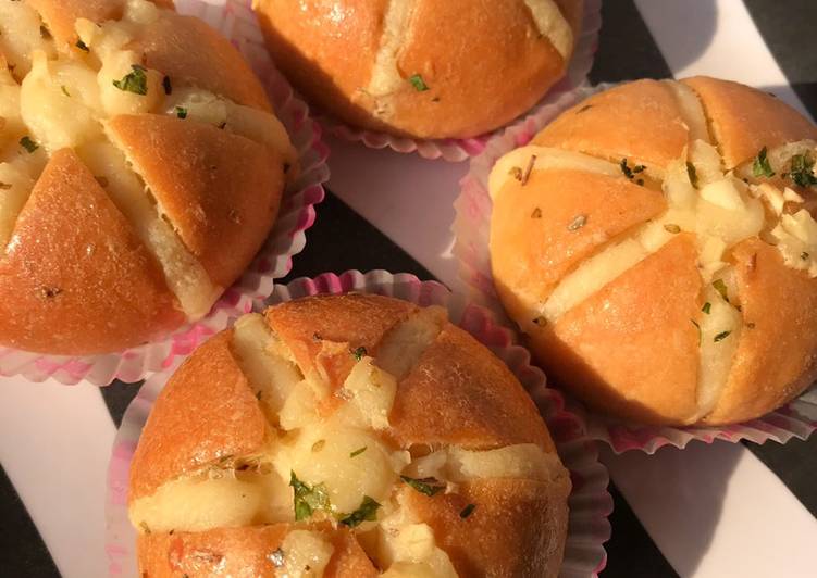 Cara Membuat Korean Garlic Cheese Bread Irit Anti Gagal