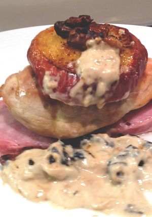 A picture of Pan Fried Guinea Fowl Breast.