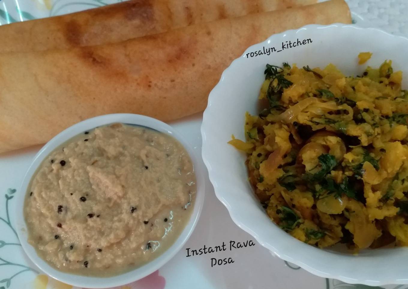 Instant Rava Dosa