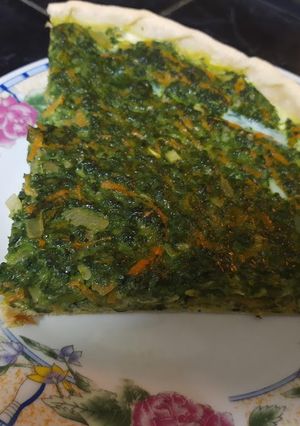 Una foto de Tarta de verduras y queso