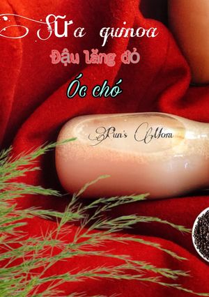 Hình của món Sữa quinoa đậu lăng đỏ óc chó.