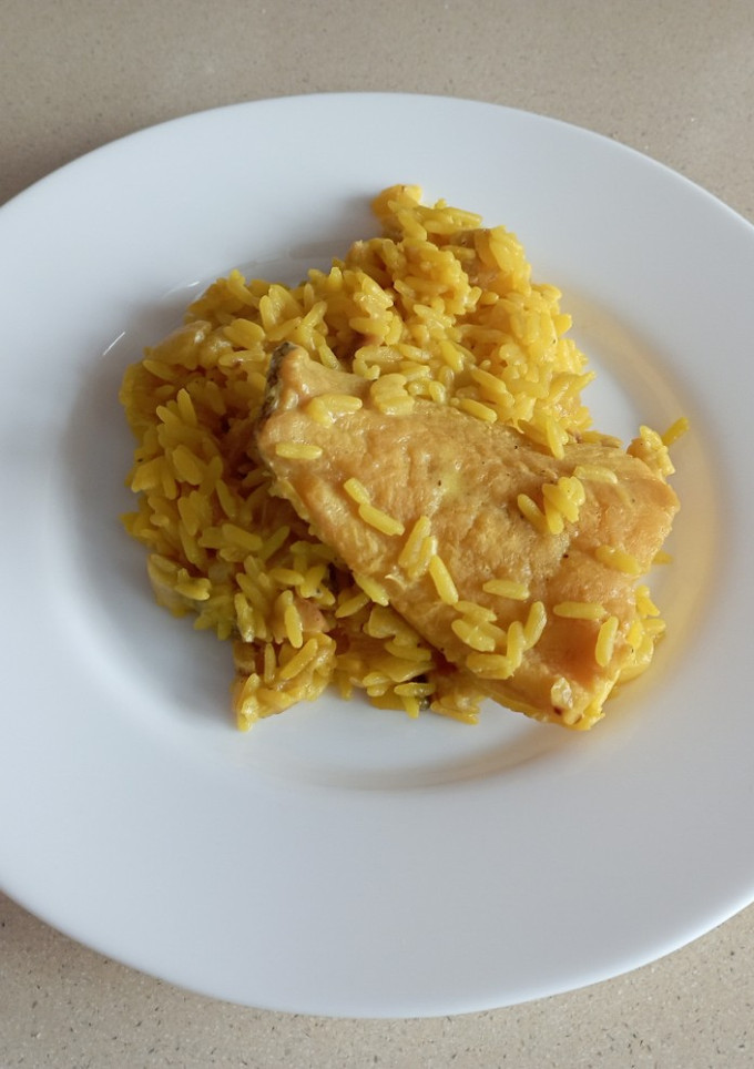Una foto de Arroz 🥘 con bacalao