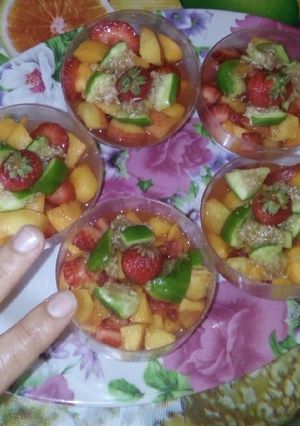 صورة لوصفة سلطة فواكه 🍑🍓🍹