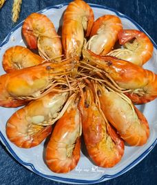 tôm càng xanh hấp