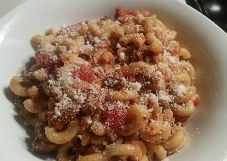Recipe of Quick Macaroni w/ Spicy Meat Sauce
