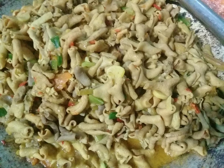 Langkah Gampang Membuat Resep Tumis usus bumbu kuning yang Enak Banget Anti Ribet, Mantap